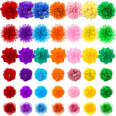 Saintrygo 42pcs dog collar flowers pack in vivid colors for easy pet styling