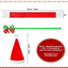 Saintrygo Christmas pet scarf detail highlights warm festive style for pets.