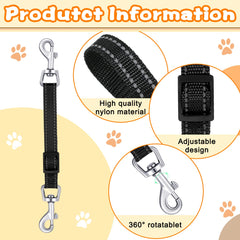 Saintrygo safety clips reflective-nylon-strap enhances visibility for evening walks.