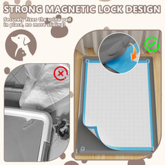 SAKAKI pee pad holder raised edge prevents leaks on floors and carpets