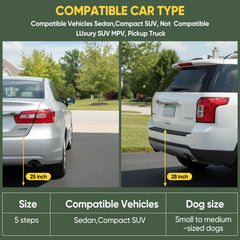 SakerPlus dog ramps non-slip surface highlights paw-print coating to prevent slips.