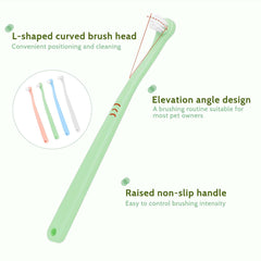 Salbsever green puppy toothbrush – compact, travel-friendly cleaning option