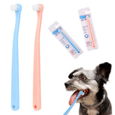 Salbsever two-pack dog cat toothbrush with mini head and soft bristles for gentle cleaning