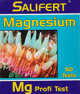Salifert Magnesium Test Kit box helps reef hobbyists monitor magnesium levels