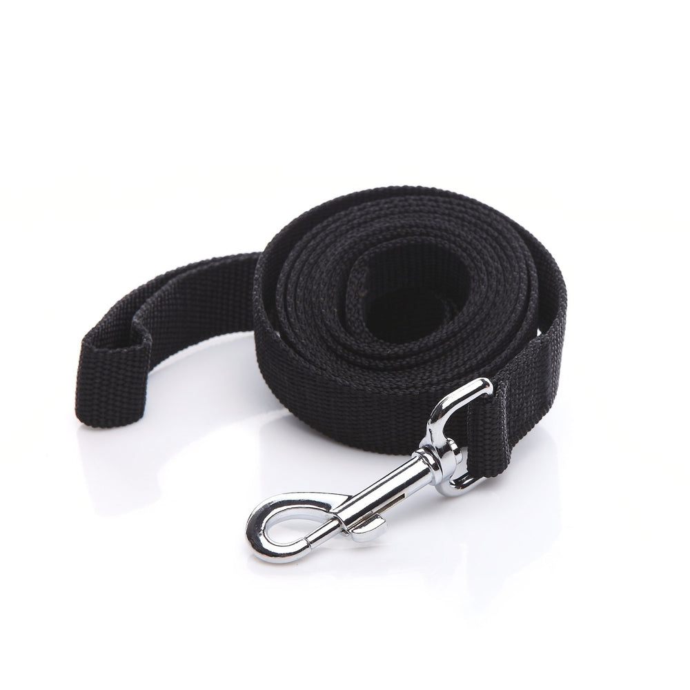 SALO nylon dog leash 12ft closeup shows durable 1-inch nylon and grip