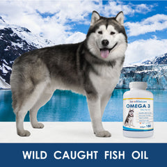 Salveo Petcare Omega 3 for Dogs capsules ready to mix with meals.