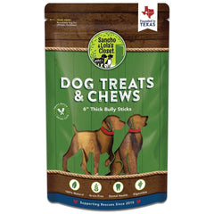 Sancho & Lola’s Closet bully sticks rawhide-free option for dogs.