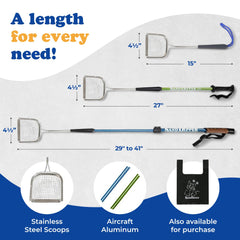 Sand Dipper marine-grade stainless steel scoop offers durable, long-lasting performance for daily litter tasks.