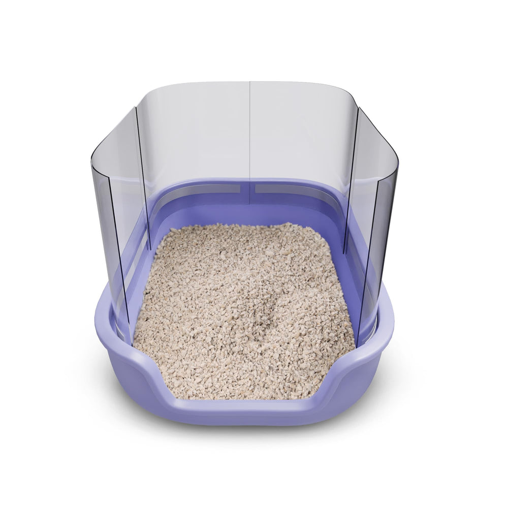 SANDPEAK cat litter box pee shields 4pcs in a row for containment