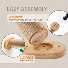Sandpeak wooden cat shelves showcase warm wood and sturdy design for climbing and lounging.