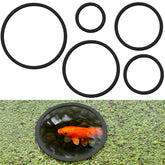 SANJHFF floating plant corral in black ring creates neater aquarium layouts