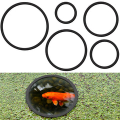 SANJHFF floating plant corral in black ring creates neater aquarium layouts