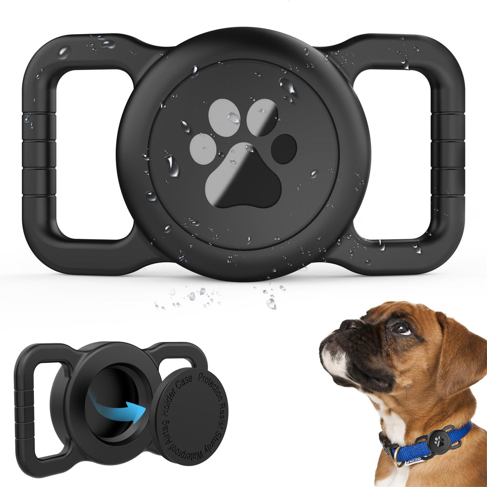 SANKALA Airtag Dog Collar Holder 360 coverage demonstrates durable pet tracking