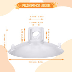 Sankoly 3.3-inch PVC suction cup close-up shows strong grip on glass and tile.