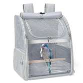 Sanmoncare Bird Backpack Carrier with water-repellent fabric for easy cleaning during travel.