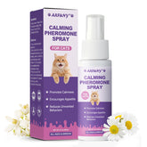 SANTKOL Cat Calming Spray bottle close-up showing a drug-free calm for anxious cats