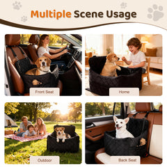 SANUODO dog car seat safety belts deliver stable installation for bumpy rides.
