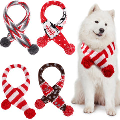 Sanwuta Christmas dog scarves set shows four festive colors for photo-ready holiday moments.