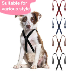 Sanwuta wine red suspenders paired with dresses for fashionable, stable diaper attachment.