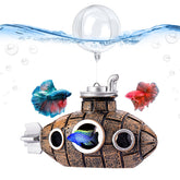 SARDVISA little cute retro submarine adds personality to tanks and creates playful resting spots.