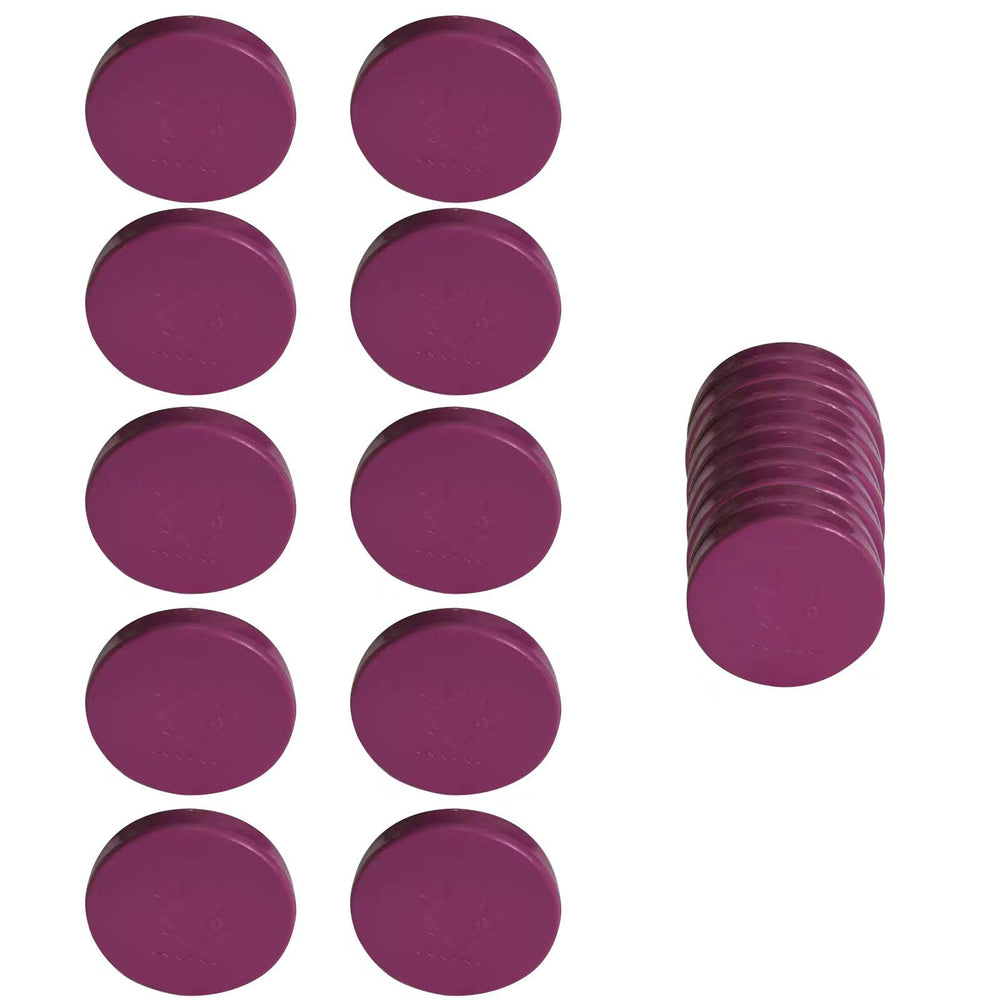 Saricho coral frag magnetic base purple round front view highlights easy repositioning