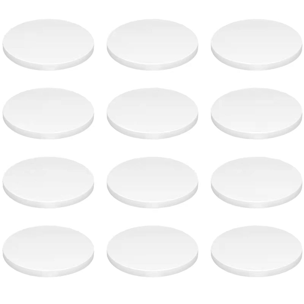 Saricho white ceramic coral frag plug round base for stable attachment.