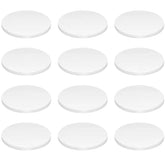 Saricho white ceramic coral frag plug round base for stable attachment.