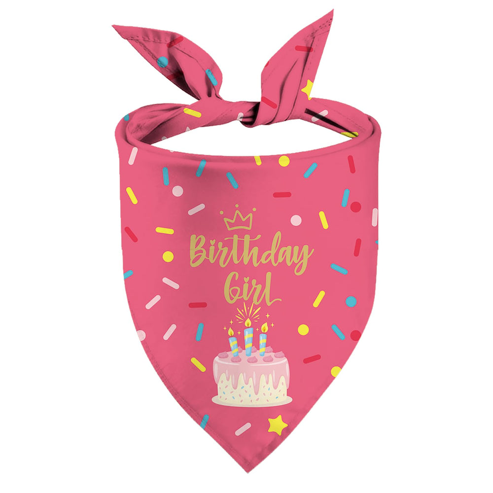 Sarybei Birthday Girl Bandana pattern close-up for festive celebration look