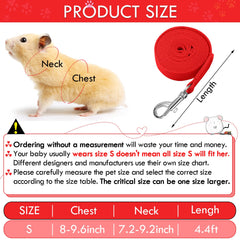 SATINIOR guinea pig harness worn on pet demonstrates easy setup and quick fitting.