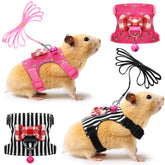 SATINIOR small-pet harness-bowknot-bell-vest lets you safely walk your pet outdoors.