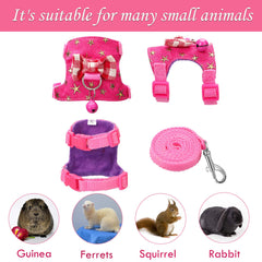 SATINIOR bowknot-bell-vest helps keep small pets visible in crowded areas.