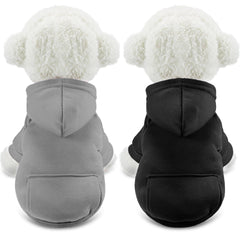 SATINIOR winter dog hoodie with pocket keeps small dogs warm during chilly walks