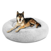 SAVFOX Plush Calming Donut Bed outer faux fur offers cozy warmth and security.