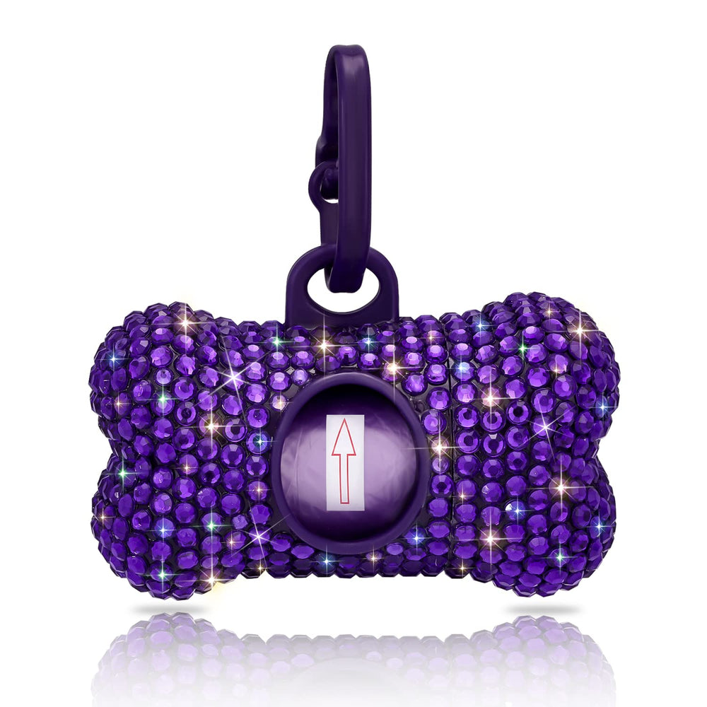 SAVORI bone-shape purple poop bag holder with a tidy, accessible design.