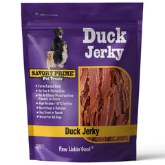 Savory Prime Duck Jerky Treats pack 3lb for long-lasting rewards