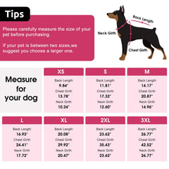 SAWMONG dog coat back harness with leash holes for outdoor walks