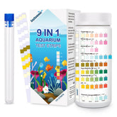 SaySummer aquarium test strips package shows the 9-in-1 kit for reliable testing