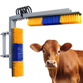 Sayutie livestock scratch brush with spring iron holder; gentle grooming helps itch relief for cattle and horses.