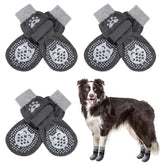 SCENEREAL anti-slip dog socks packaging shows three-pair set for easy rotation and daily paw protection.