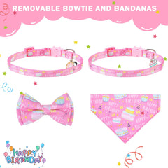 SCENEREAL cat bandana collar breakaway buckle—safety release for quick freedom