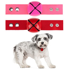 SCENEREAL dog bell closeup shows metal clapper for responsive jingling.