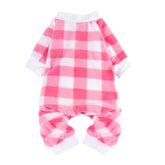 SCENEREAL dog pajamas pink-onesie cozy warmth on chilly walks.