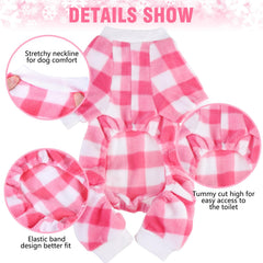 SCENEREAL dog pajamas soft-fleece texture for all-day comfort.