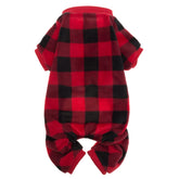 SCENEREAL Dog Pajamas in soft stretch fleece provide cozy warmth and flexible movement.