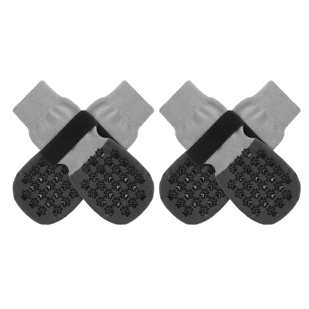 SCENEREAL dog socks anti-slip top view offer steady traction on hardwood floors