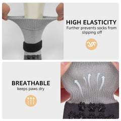 SCENEREAL dog socks breathable knit fabric keeps paws cool and comfortable
