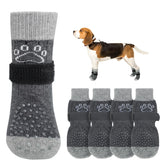 SCENEREAL dog socks non-slip-grip on slick floors supports safe indoor adventures.