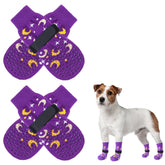 SCENEREAL dog socks top view for indoor grip on hardwood floors
