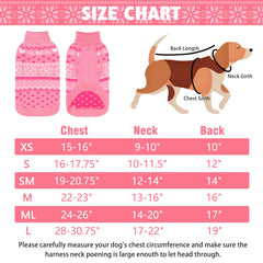 SCENEREAL knitted argyle pattern dog sweater with festive style for outings