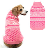SCENEREAL dog sweater turtleneck front view keeps medium dogs warm on chilly walks